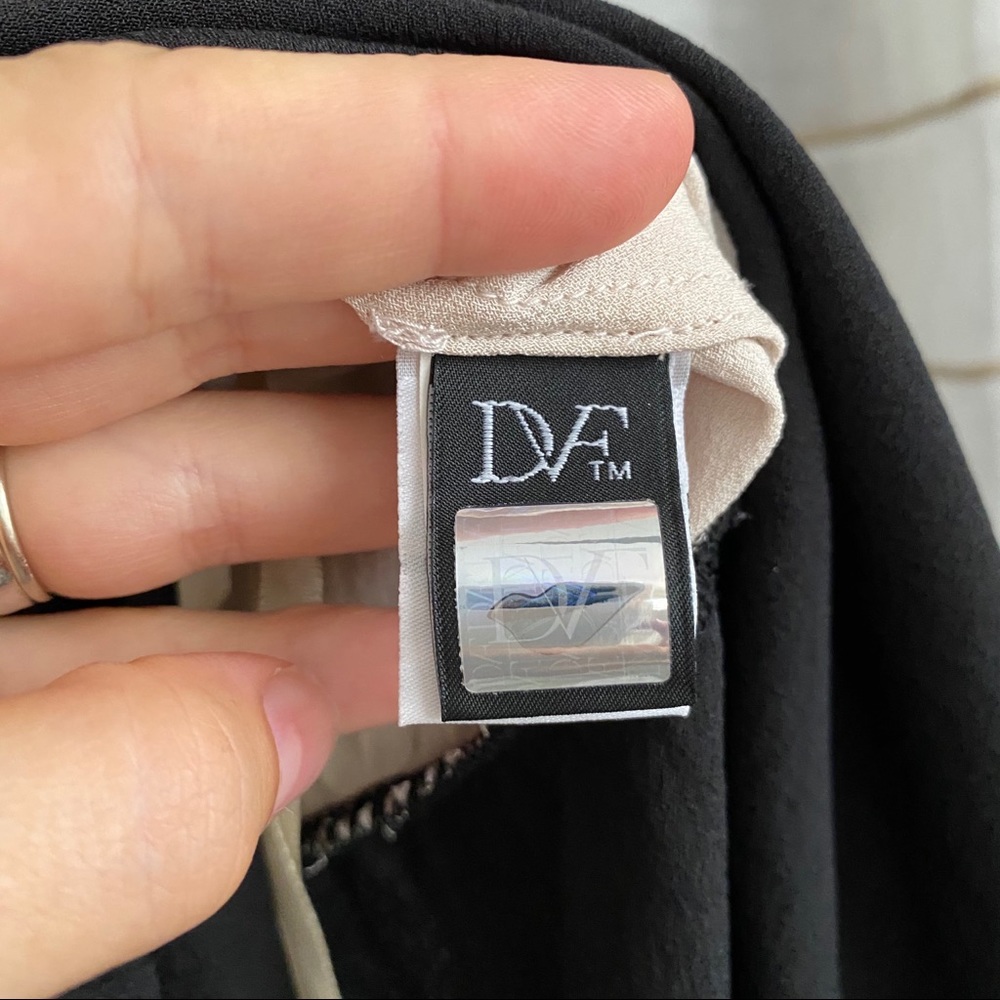 DVF Reara Silk Color Block Dress - Picture 7 of 10